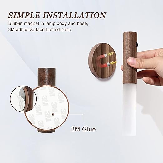 Wooden Motion Sensor Night Light