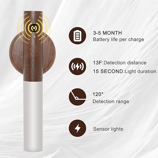 Wooden Motion Sensor Night Light
