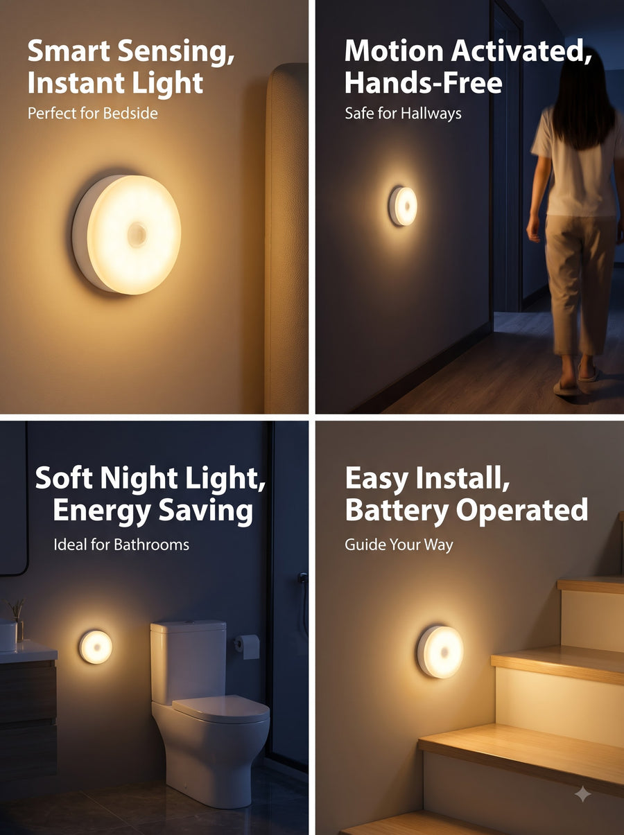 Motion Sensor Night Light (Pack of 3)